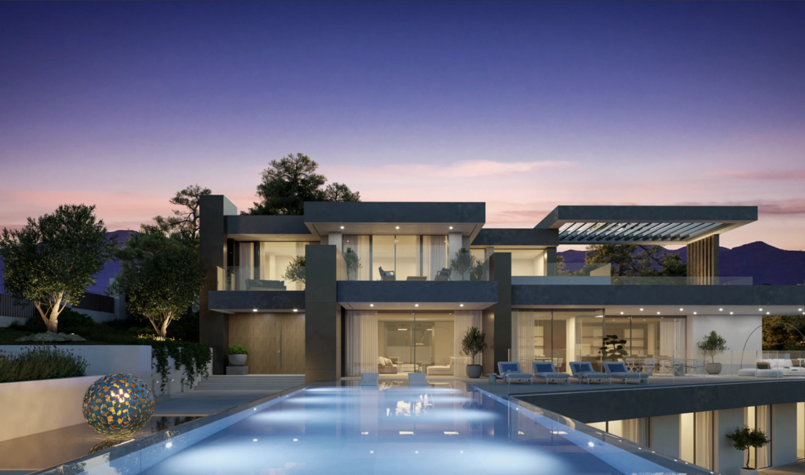 Contemporary Villa with Panoramic Views