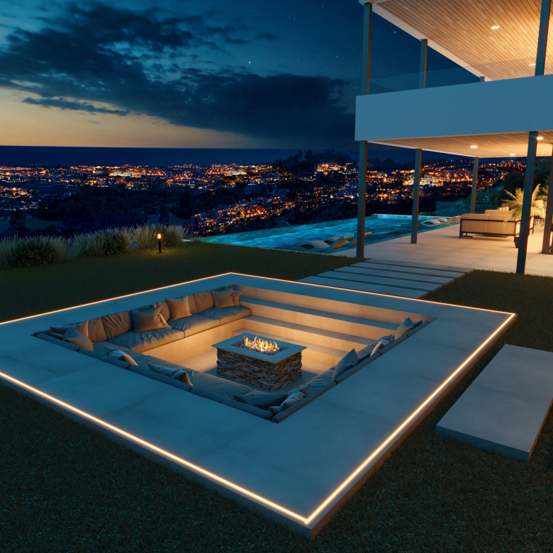 Image 5 from Modern Panoramic Sea View Villa Under Construction in El Madroñal – Best House Marbella