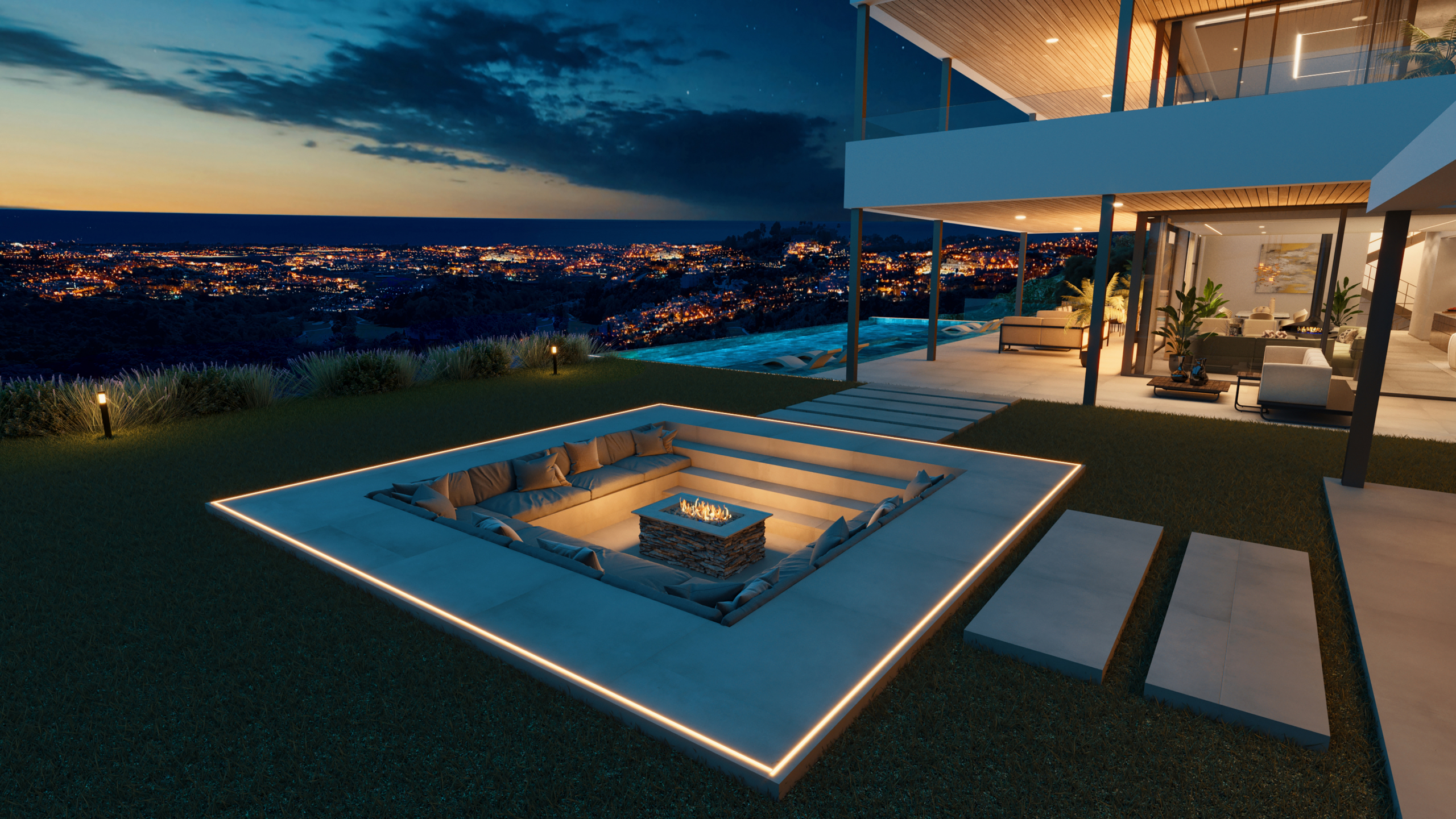 Image 25 from Modern Panoramic Sea View Villa Under Construction in El Madroñal – Best House Marbella
