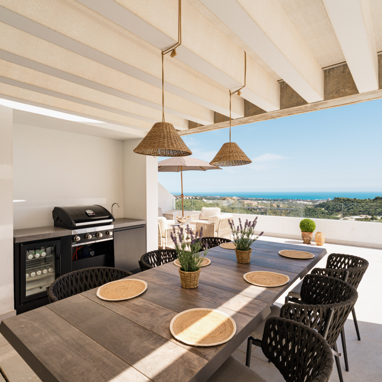 Penthouse en duplex avec vue sur la mer et le golf à Real de la Quinta
