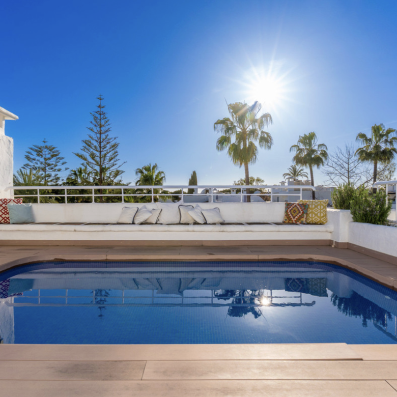 Beachfront Duplex Penthouse in Alhambra del Mar